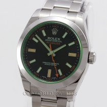 Rolex Milgauss Ref 116400GV Steel Black Dial Green Crystal Rolex Milgauss Ref 116400GV Steel Black Dial Green Crystal